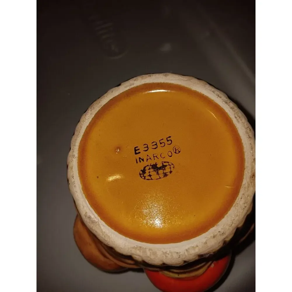 Vintage Inarco Japan E3355 Orange Spice Fruit Basket Canister Pristin Small